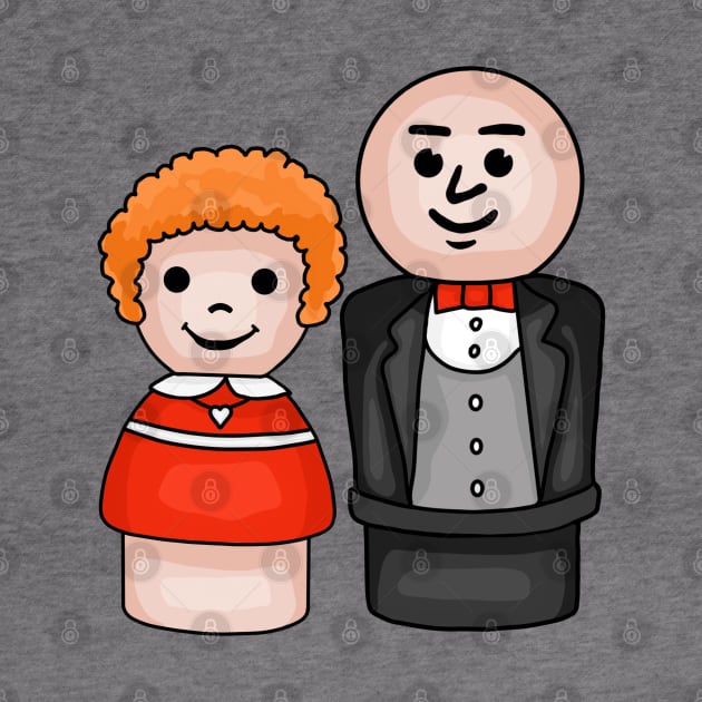 Annie and Daddy Warbucks by Slightly Unhinged